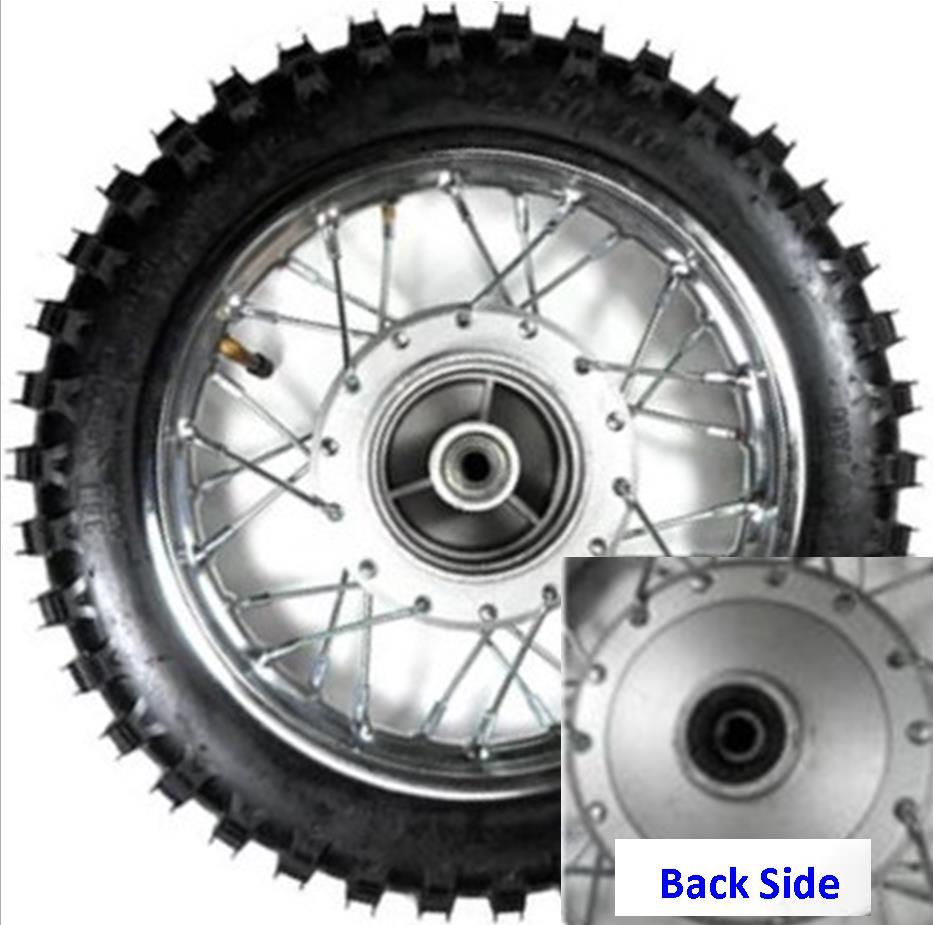 Front Wheel with Tire Rim=1.40x10 Tire=2.50x10 Drum Brake ID=80mm Axle ID=12 - Click Image to Close