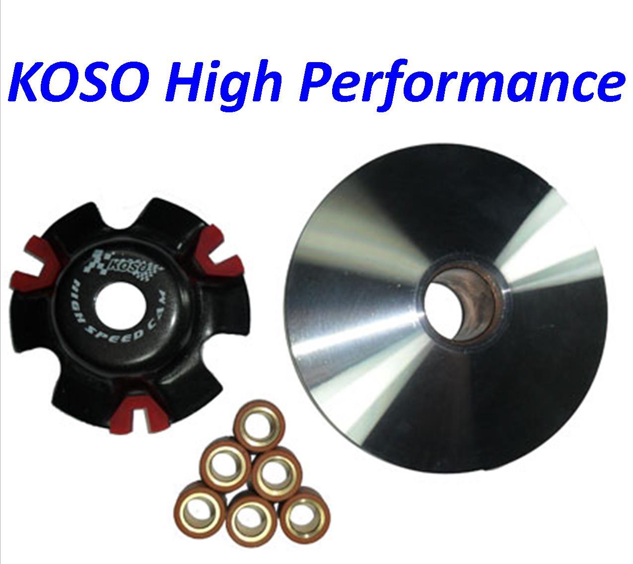 VARIATOR KIT KOSO Brand (HIGH PERFORMANCE) GY6-125,149,180cc Scooters-ATVs-GoKarts Shaft=15 OD=115mm - Click Image to Close