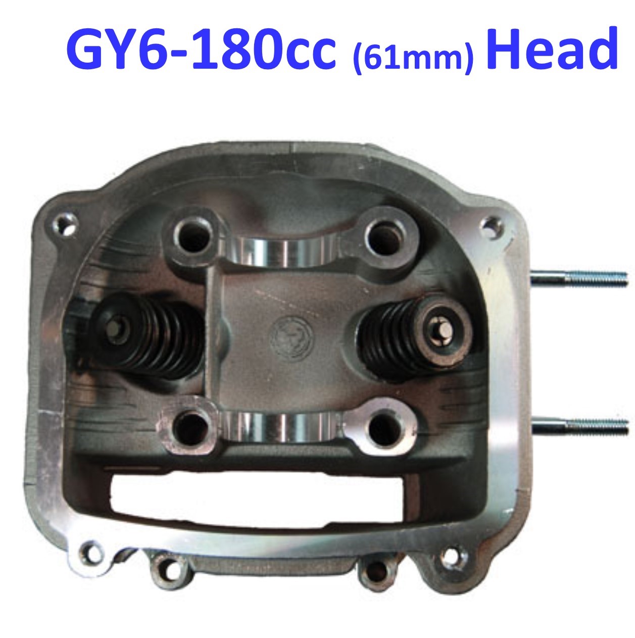 Cylinder Head Type 1 without EGR GY6-180 ATVs, GoKarts, Scooters H=60 B=61 (with valves and springs)