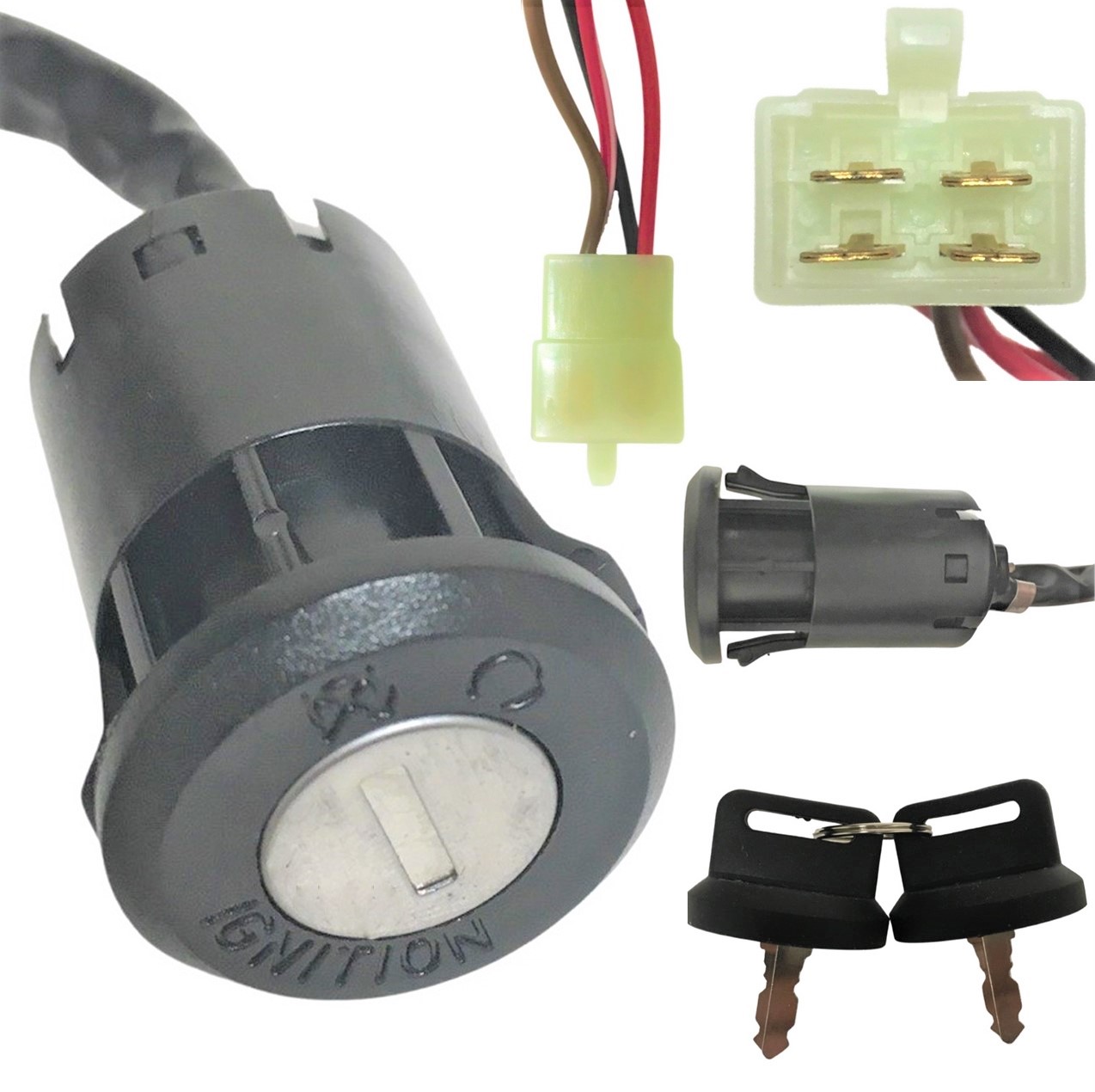D&HO Key Ignition Switch For E-ton ATV All 2 & 4 stroke 40 50 70 90 cc Eton 650720 