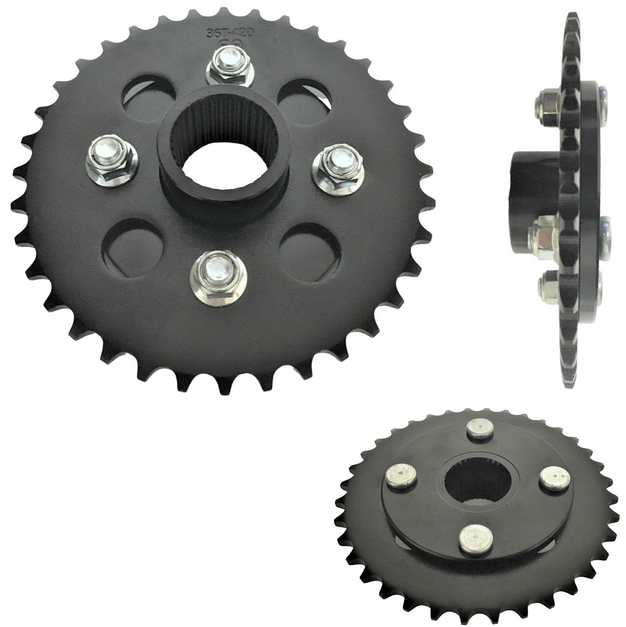 Rear Sprocket #420 36th & Holder Fits E-Ton Rascal, Viper Jr RXL40cc ATVs