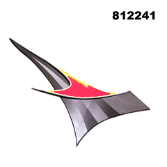 E-Ton Viper 2006 Rear Graphic Red (Right Hand)
