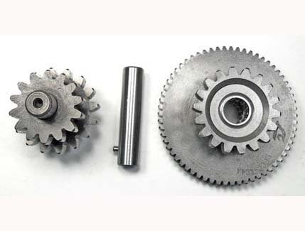 Starter Gear CG125-250cc 16th Small Gear=16/14th Large Gear=18th - Click Image to Close