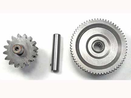Starter Gear CG125-250cc 16th Small Gear=16/14th Large Gear=18th - Click Image to Close