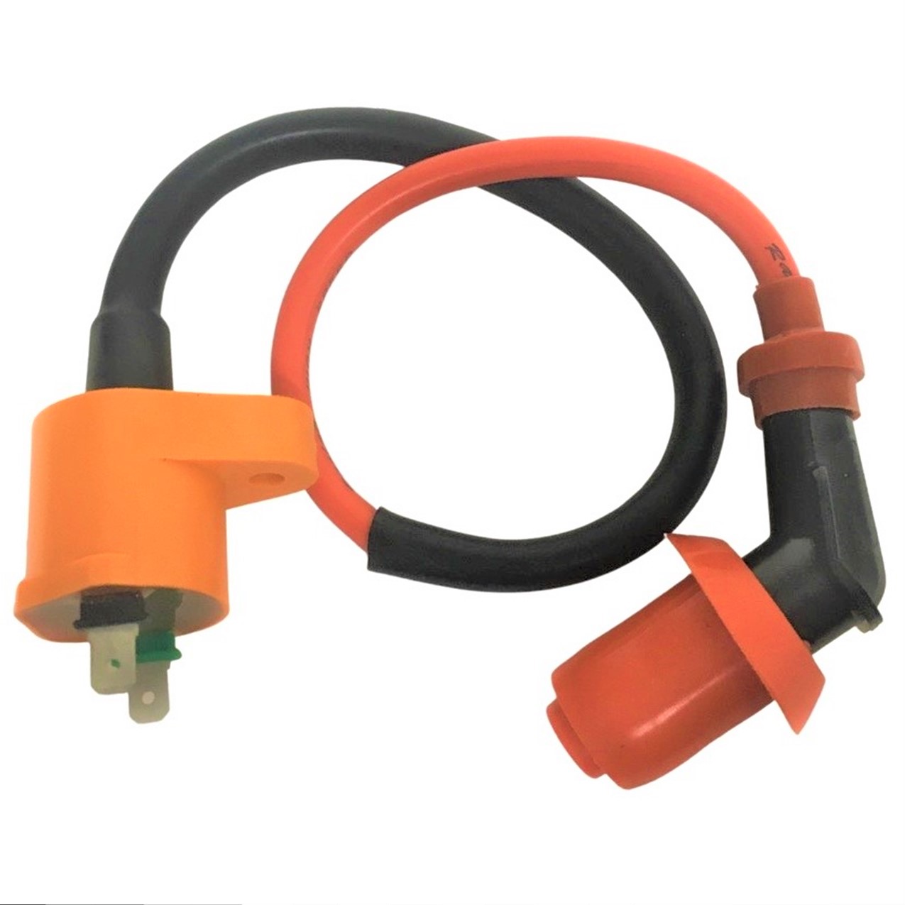 HIGH PERFORMANCE Ignition Coil Wire=15" Fits Most ATVs, GoKarts, Scooters With GY6-50,125,150,180cc Motors - Click Image to Close