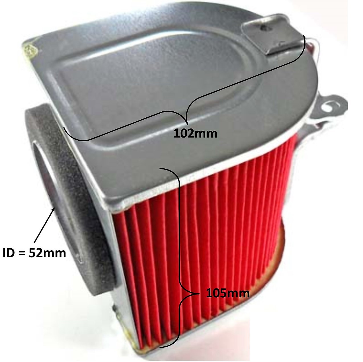 Air Filter 4 Stroke 250cc + others ID=52mm L=105 H=102