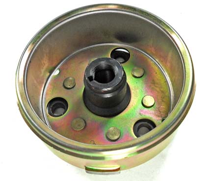Flywheel 125-250cc CG Type Motors ID=95 HGT=41 Shaft (closed side)=22 Shaft (open side)=14 - Click Image to Close