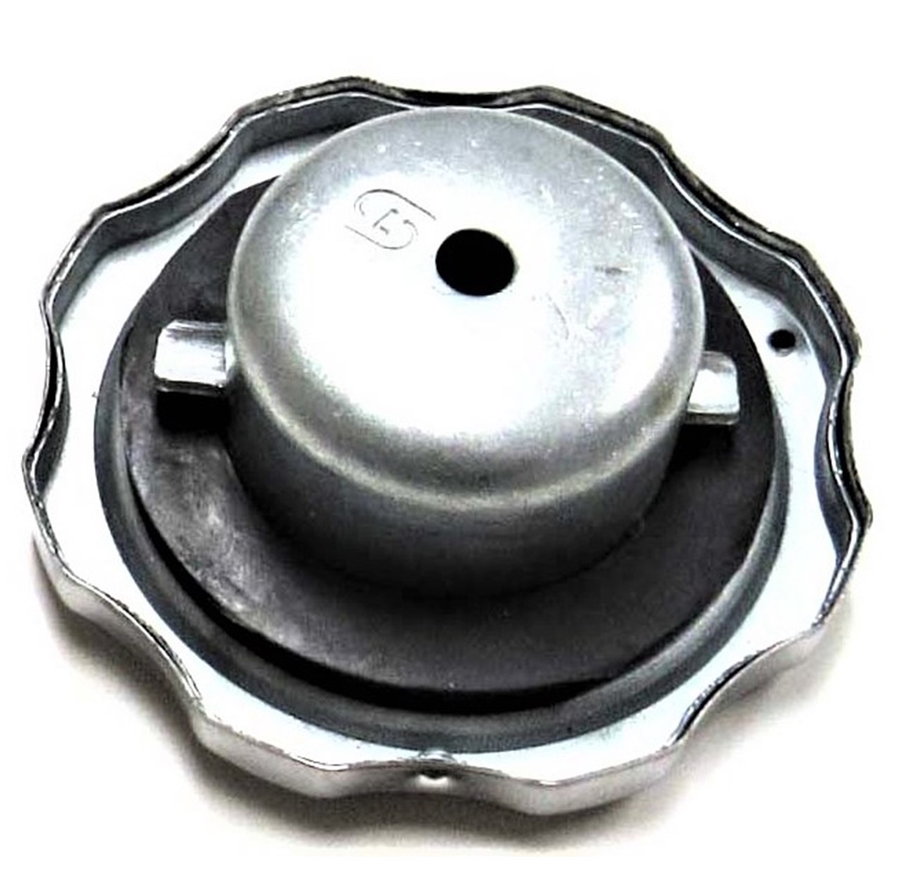 Gas Cap 38mm Chrome OD=70mm Fits ATVs, GoKarts, Minibikes, Power Equipment Fits Honda GX Type Motors + Others - Click Image to Close