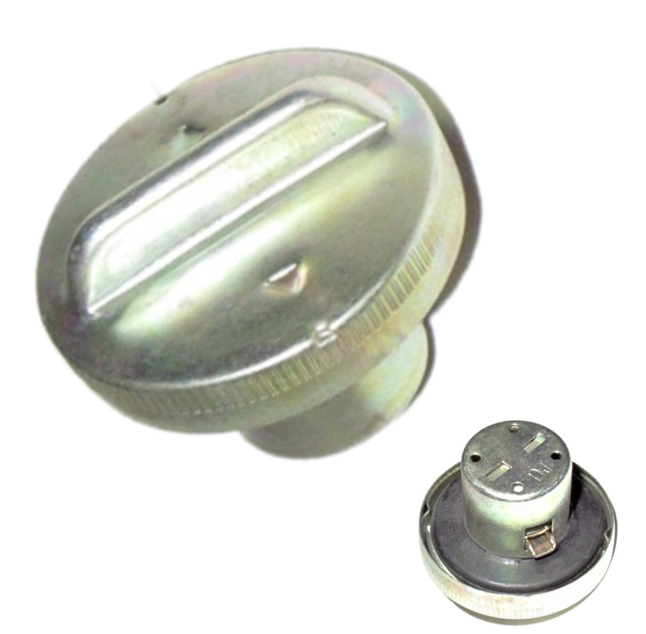 GAS CAP w/Turn Tab Inner Shaft=30mm, Top OD=55mm Fits Many Taiwan and Chinese 49-149cc Scooters, ATVs & Dirt Bikes. - Click Image to Close