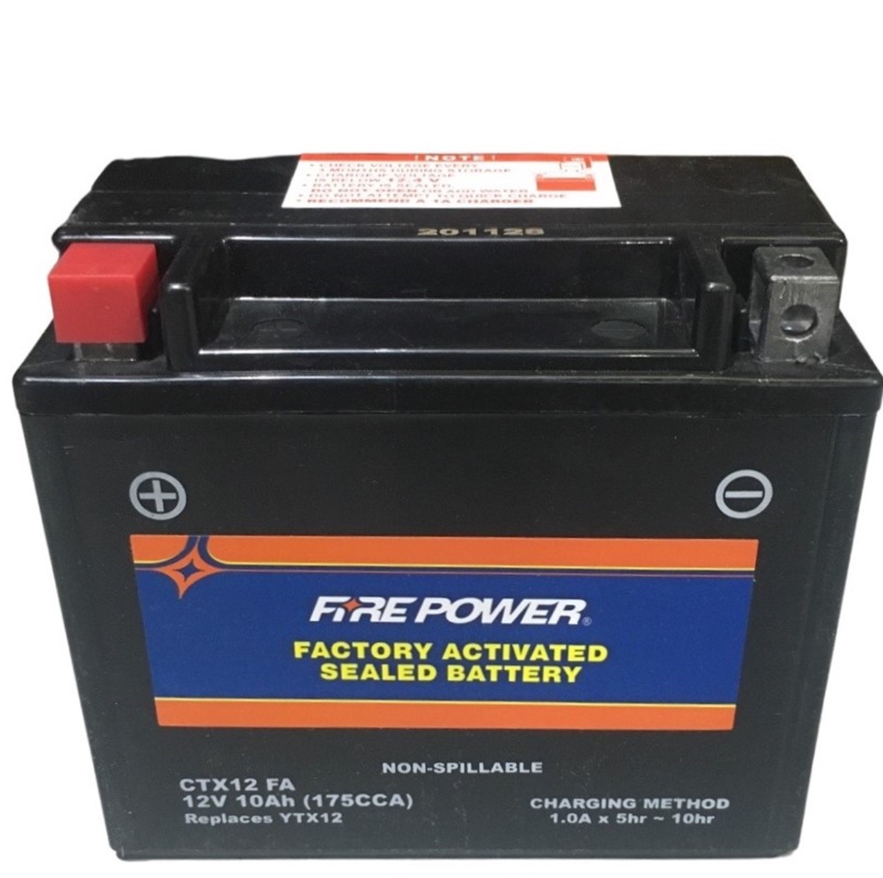 CTX12 FA Fire Power Battery L=5 3/4" W=3 1/4" H=5"