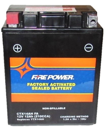 CTX14AH FA Fire Power Battery L=5 1/4" W=3 3/8" H=6 1/2"