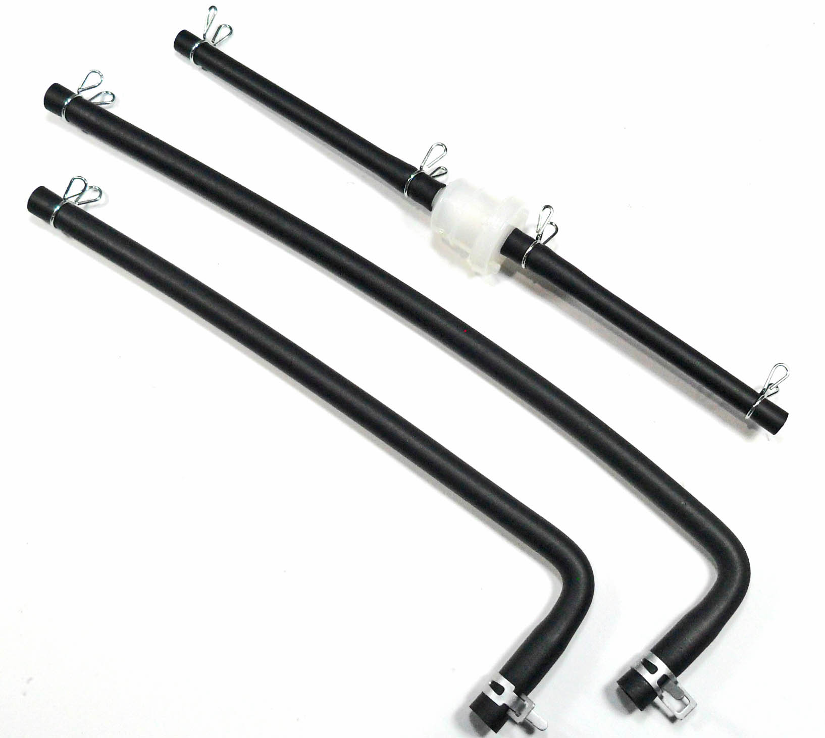 E-Ton 50cc 70cc 90cc ATV Fuel Line Kit Includes Primary Line, Reserve Line & Fuel Filer assembly The lines in this kit attach to the rear ports on the tank. Some older ETON's had open front ports. This kit will not work for those models.