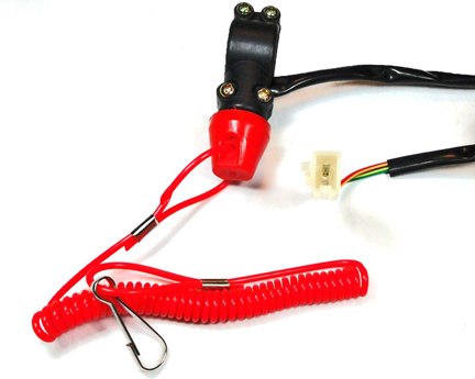 Safety Tether Switch Fits Tao Tao Boulder B1 110, ATA-125A, 125D, Baja Storm 125, + more