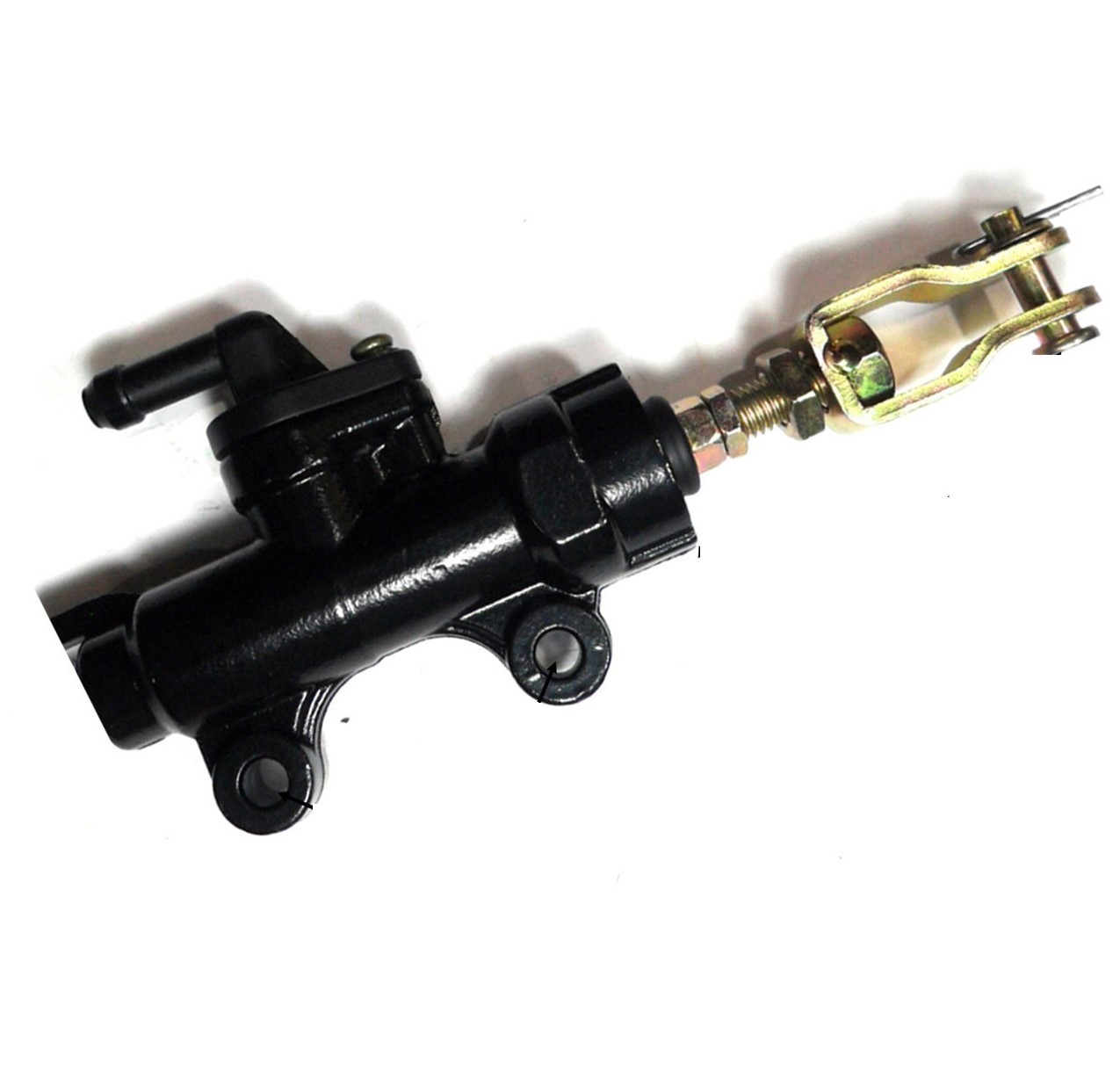 Brake Master Cylinder Fits Coleman CK100, Motovox, GK80 + other small GoKarts Bolts C/C=45mm, Rod from Body to Pin = 52mm