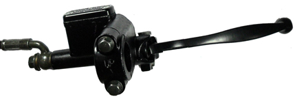 Front Brake Assembly, Fits Many Chinese Scooters , Brake Line L= 46", Caliper Holes 46mm Ctr to Ctr , Caliper L=54mm W=50mm - Click Image to Close