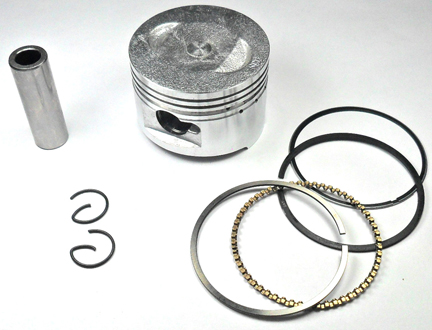 100cc (High Performance 50mm) Piston Kit. Fits GY6-50 Chinese Scooter Motors. PIN=13mm H=31 Ctr Pin To Top=17