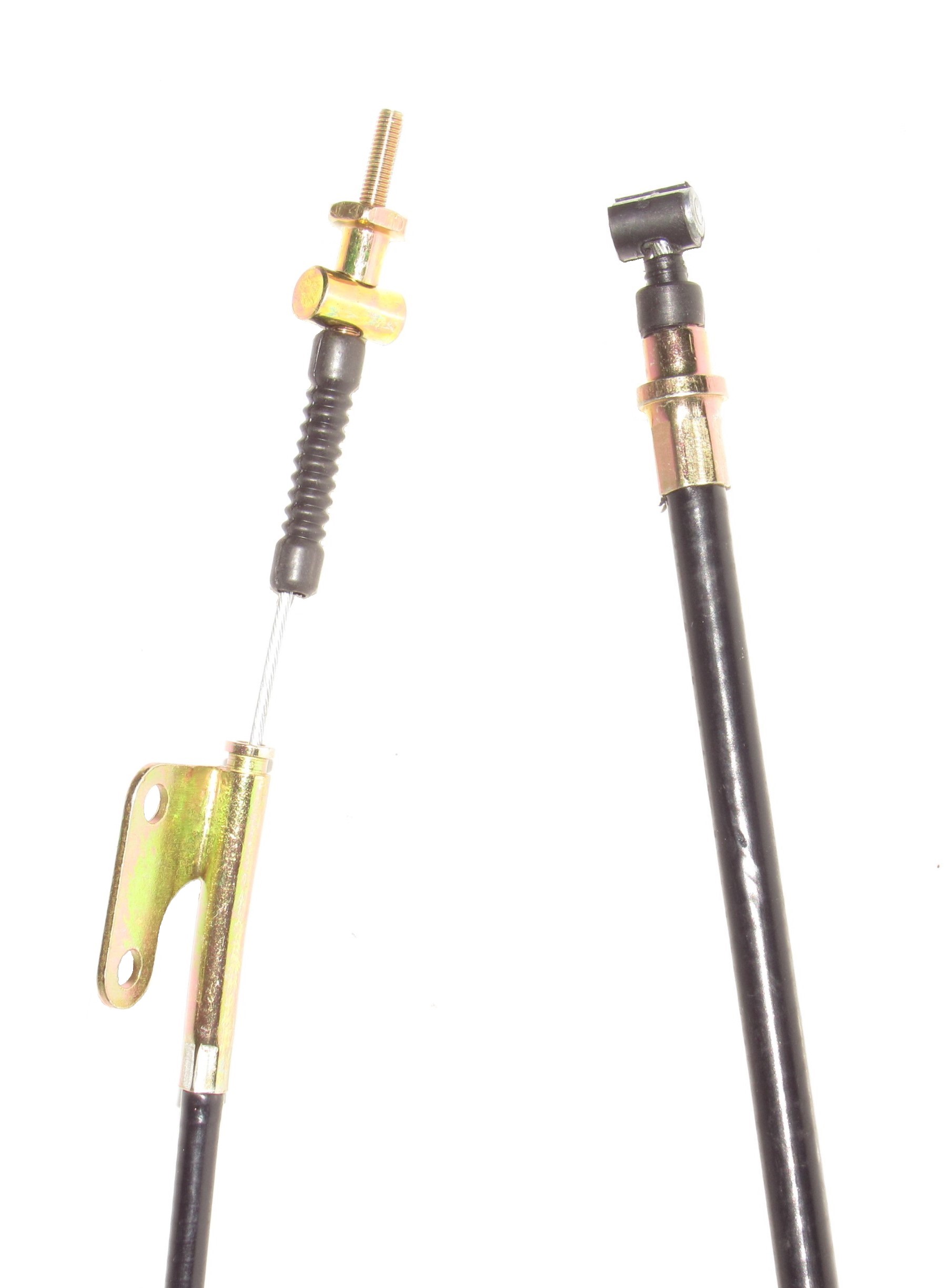 Rear Brake Cable Out=60.5" / Inner=66.25" Bolt Holes C/C=28mm Fits Many 50-250cc ATVs - Click Image to Close