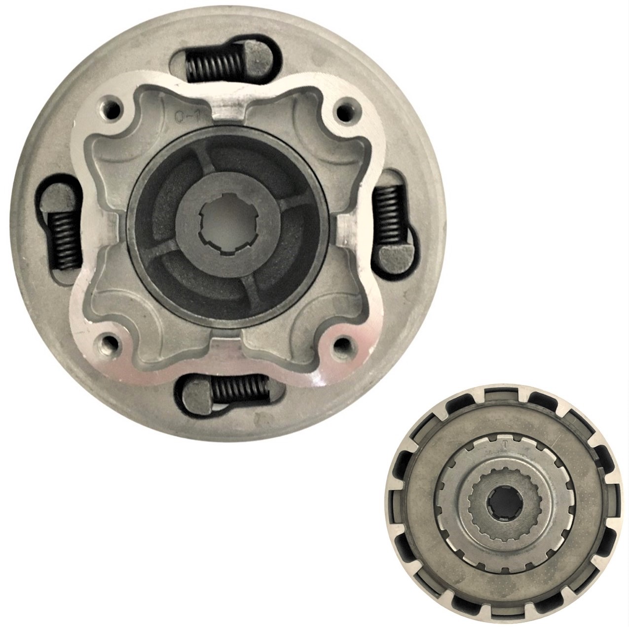 Rear Clutch 50-125cc Honda Copy Manual Clutch Fits Most Chinese ATVs, Dirtbikes Clutch OD=116 Shaft=17mm 18th Gear - Click Image to Close