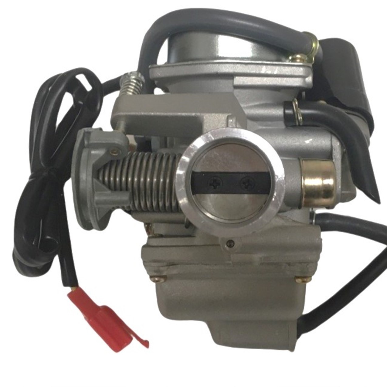 High Performance PD24J Carburetor Intake OD=32mm ID=26mm - 8% larger than standard. Air Box OD=42mm Fits Most GY6 125, 150, 180cc ATV, GoKarts, Motorcycles, Scooters