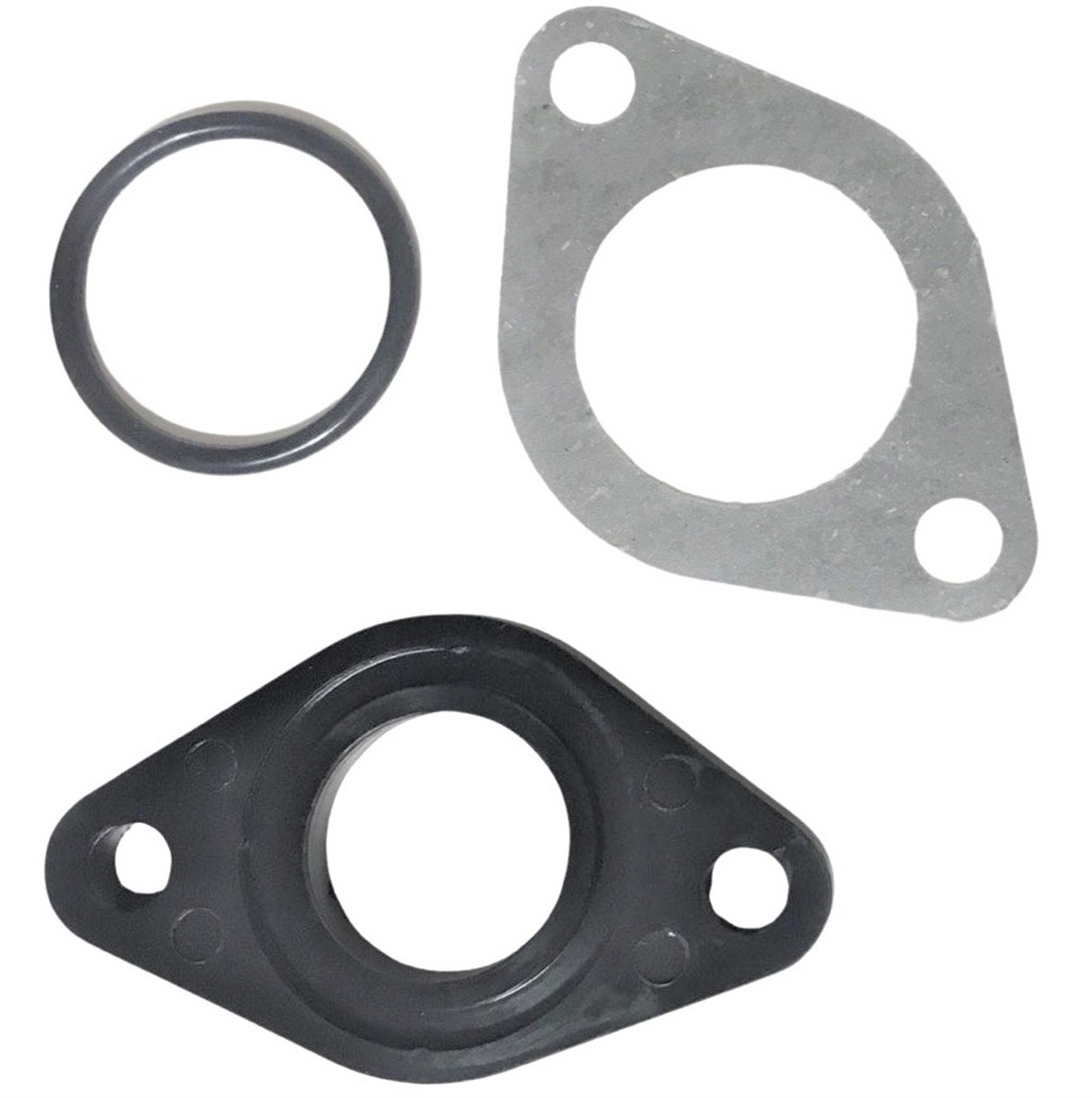 Insulator with O-Ring & Gasket for PZ Carbs. Bolts c/c=48mm Hole ID=20mm - Click Image to Close