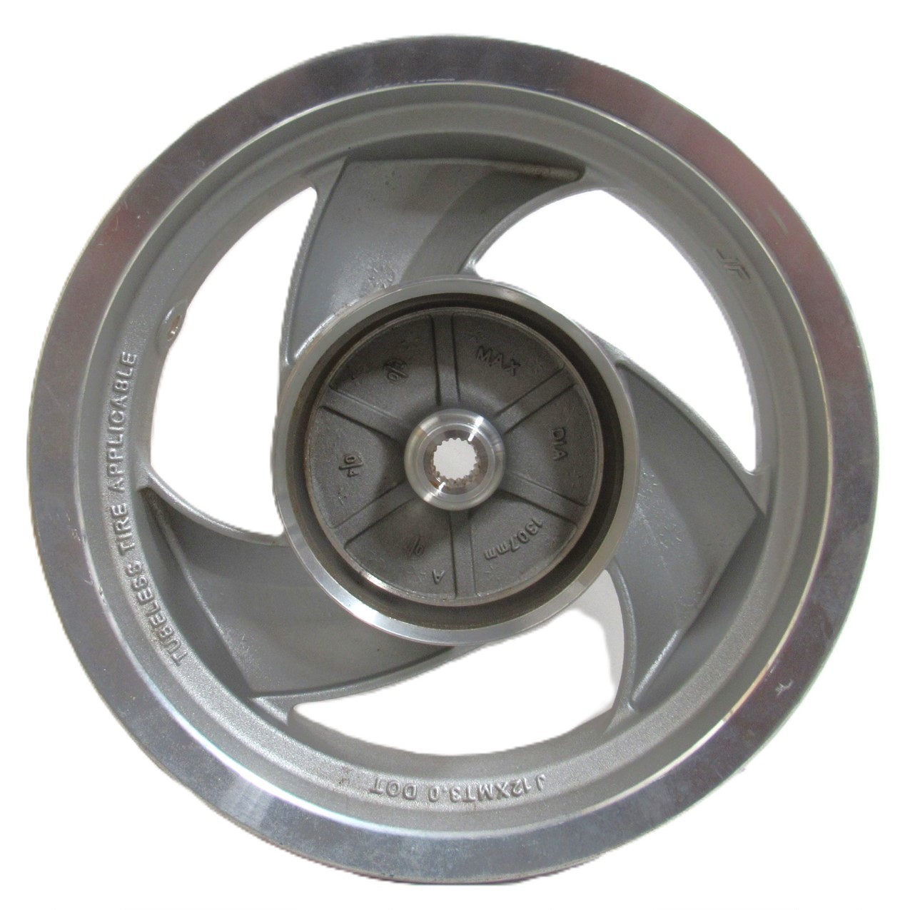 Wheel Rim (Rear) (3.0x12) Silver - Drum style