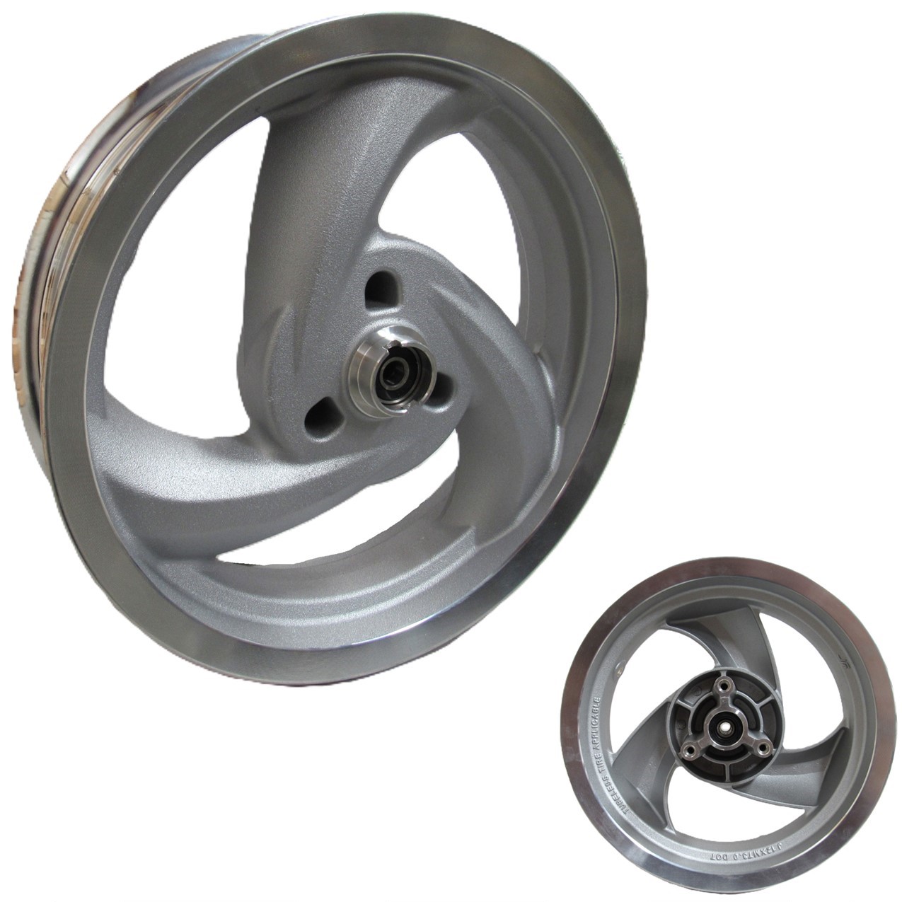 Wheel Rim (Front) (3.0x12) Silver - Disc Brake Style