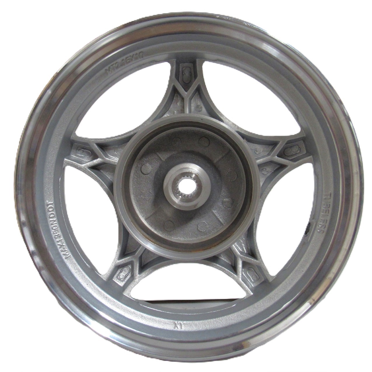 Wheel Rim (Rear) (2.15x10) Silver - Drum style