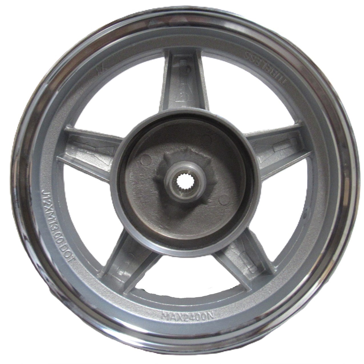 Wheel Rim (Rear) (3.0x12) Silver - Drum style