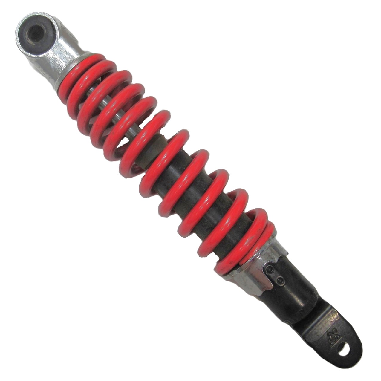 Rear Shock Red Eye c/c= 10 3/4in Spring Ht=6in Spring OD= 1.9" Spring Thickness= 7.6mm Bolt ID Top=10mm Bottom= 8mm