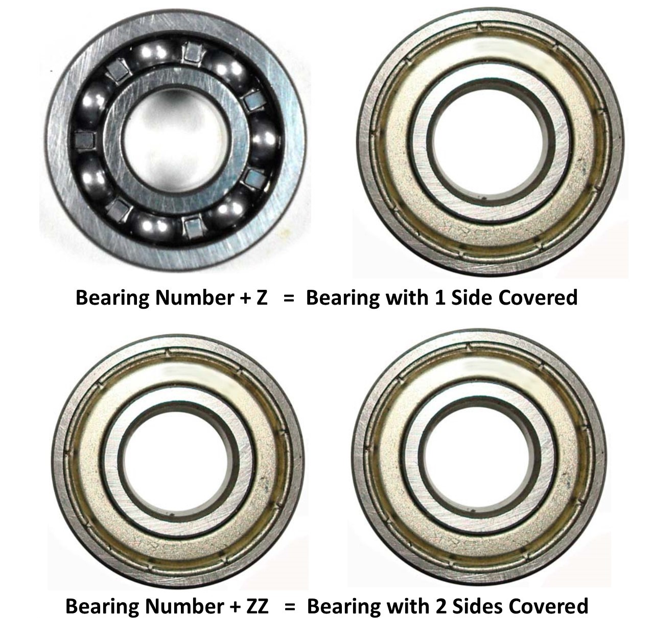 Bearings (Closed Metal Sides) Bearings Sold Individually