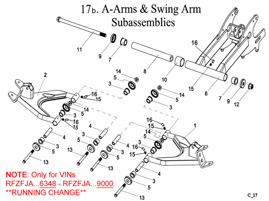  A Arms and Swing Arm B