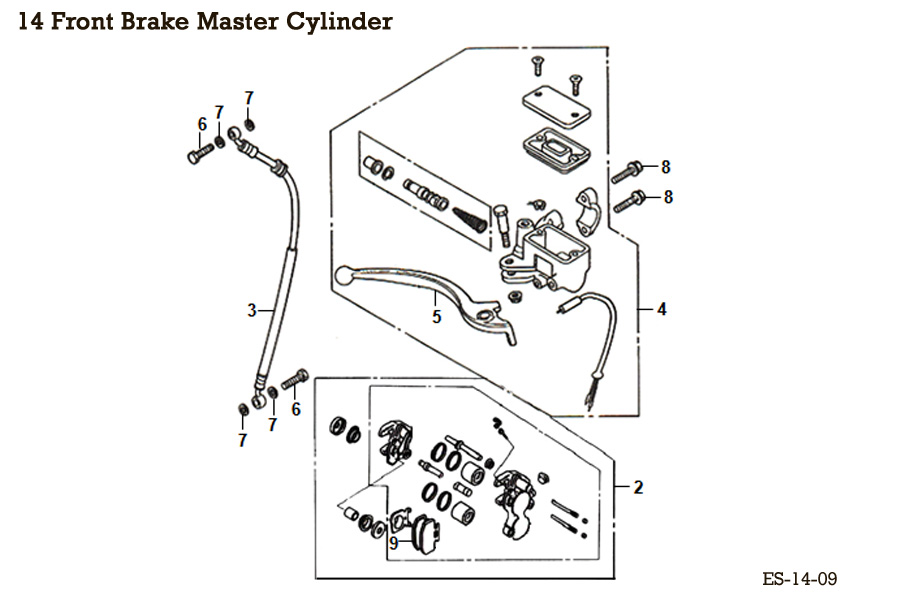  Front Brake Master Cylinder
