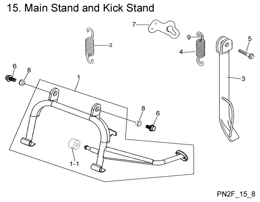  Main Stand and Kick Stand