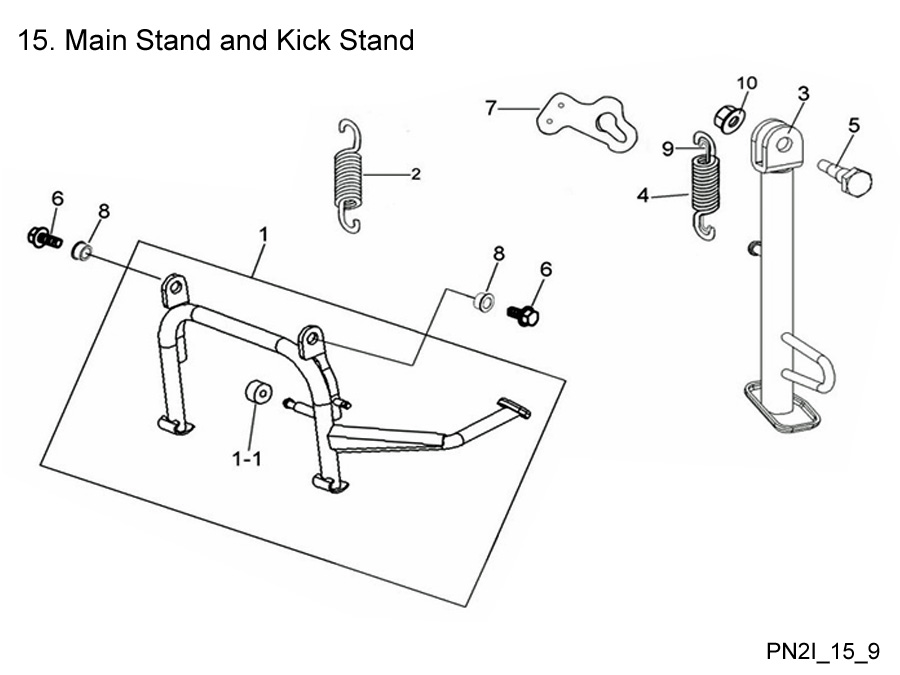  Main Stand and Kick Stand