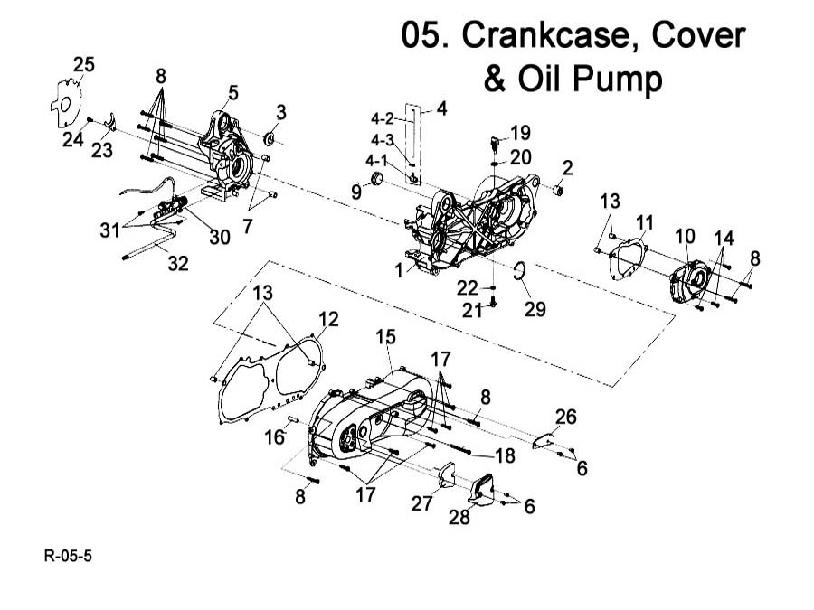E-Ton Viper RXL50 ATV Oil Pump & Crankcase Cover (Kick Start Cover). Parts in stock and ready to ship.