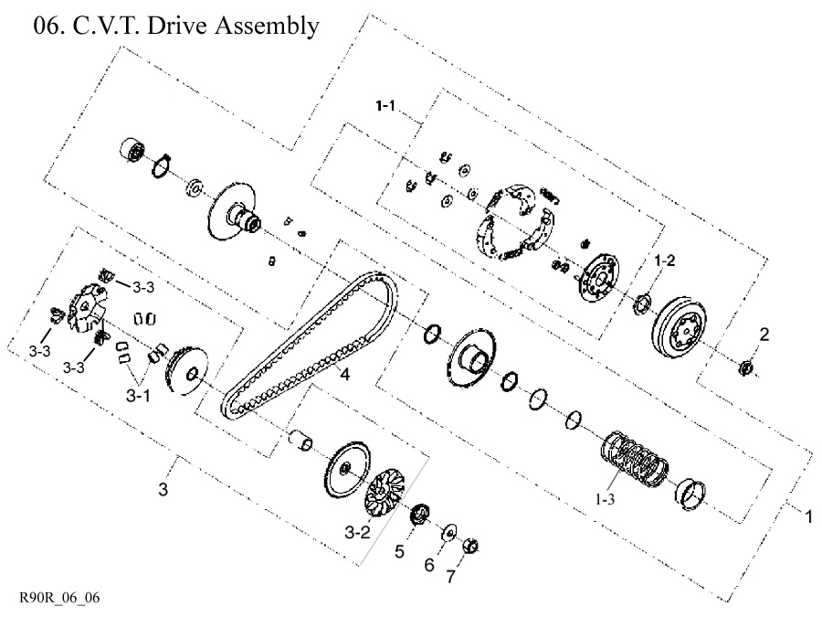  C.V.T. Drive Assembly