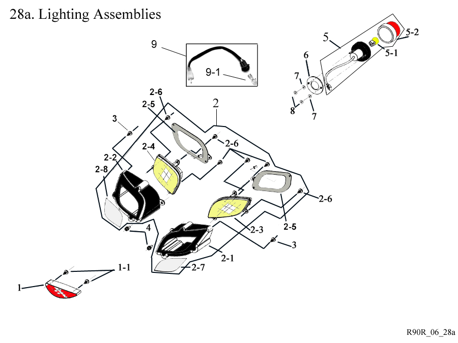 Head Light - Tail Light - Bulbs Assemblies