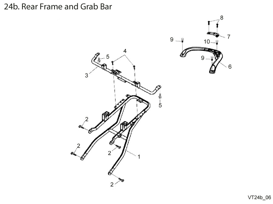  Rear Frame and Grab Bar