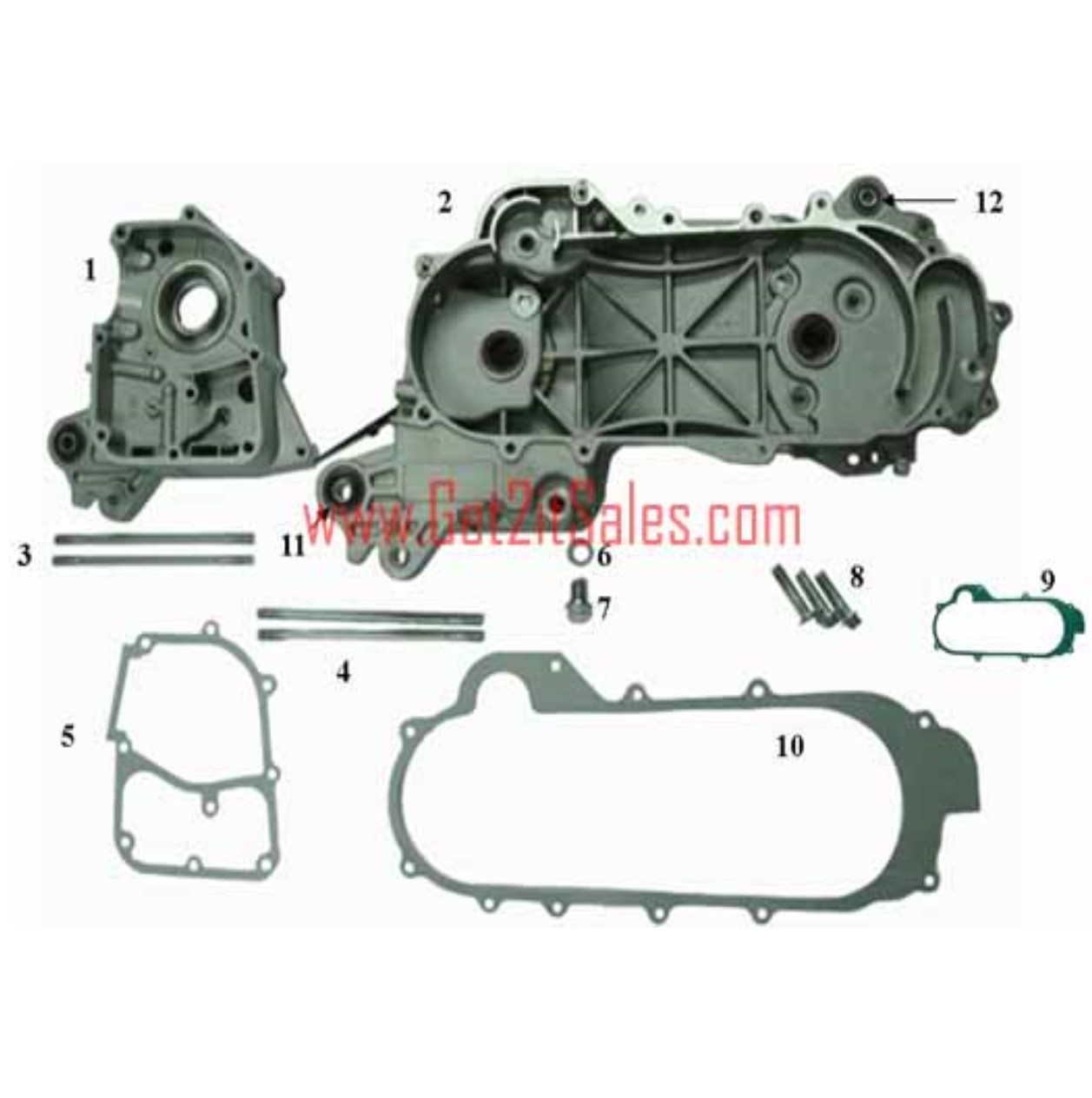 Crankcase and Gasket